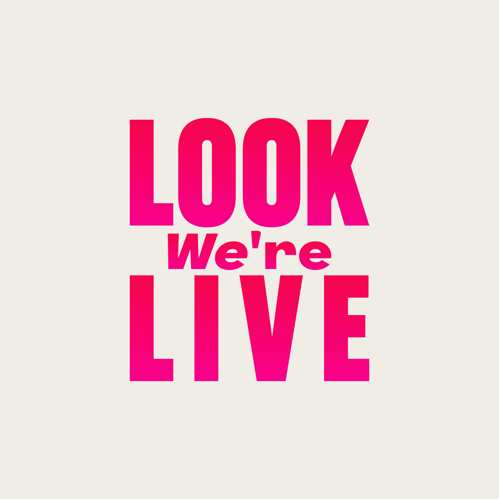 Look We're Live seller-page preview